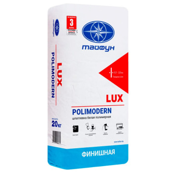 Шпатлевка Тайфун LUX POLIMODERN белая 20 кг