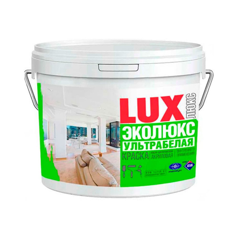 Краска Тайфун ЭКО Люкс белая 4.5 кг