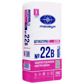 Штукатурка Тайфун Мастер №22в защитно-отделочная фактура Шуба 25 кг