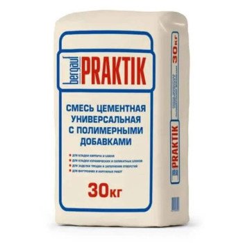 Смесь цементная Bergauf Praktik универсальная с полимерными добавками 30 кг