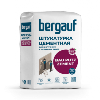 Штукатурка Bergauf Bau Putz Zement цементная зимняя 25 кг