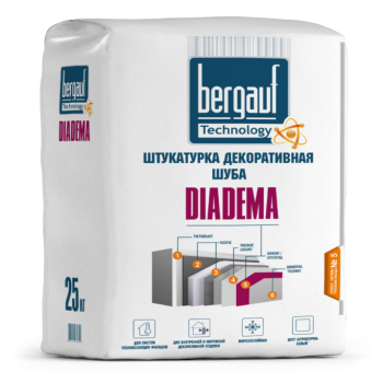 Штукатурка Bergauf Diadema декоративная шуба 1-1.2 мм 25 кг