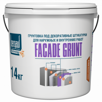 Грунтовка декоративная BERGAUF Facade Grunt U 14 кг