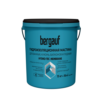 Мастика Bergauf Hydro-tec Membrane U Гидроизоляционная под плиточные облицовки 13 кг