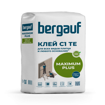 Клей Bergauf Maximum Plus для всех видов плитки и сложных оснований 25 кг