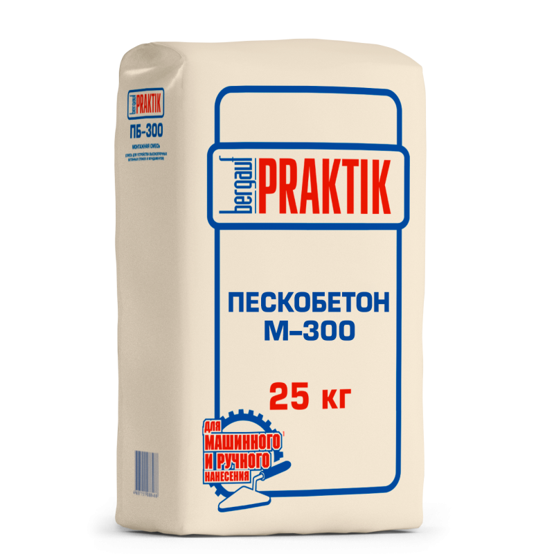 Смесь монтажная Bergauf Praktik Пескобетон М-300 25 кг